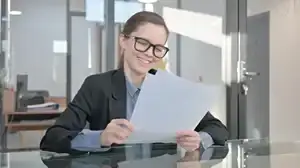 Student with certificate